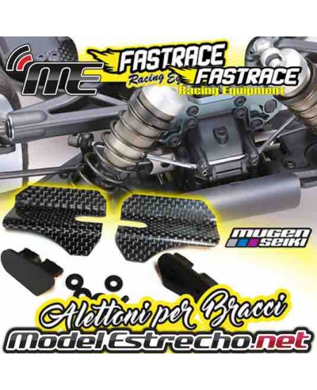 ALERONES CARBONO FLAP WING TRAPECIO DEL. SUPERIOR  MUGEN MBX7R/8 DE FASTRACE Ref: FR850MU