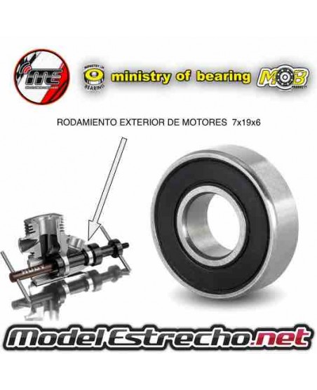 RODAMIENTO 7x19x6 CERAMICO DELANTERO MOTOR