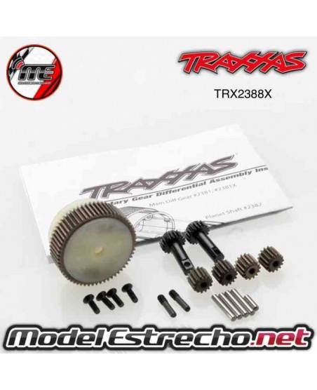 TRAXXAS DIFERENCIAL DE ENGRANAJES Y PLANETARIOS CON CORONA DE ACERO (completo) Ref: TRX2388X