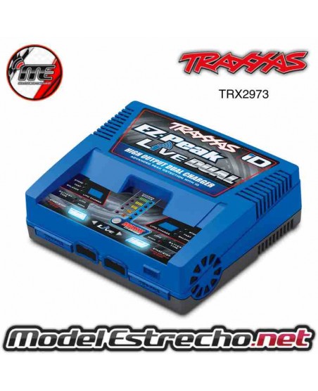 CARGADOR TRAXXAS EZ-PEAK LIVE DUO 200W LIPO/NIMH CON ID. Ref: TRX2973G