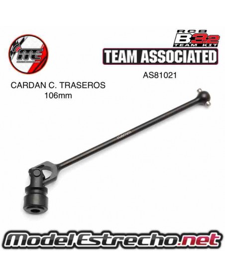 ASSOCIATED RC8B3.1 Y 2 CARDAN CENTRAL TRASERO 106mm