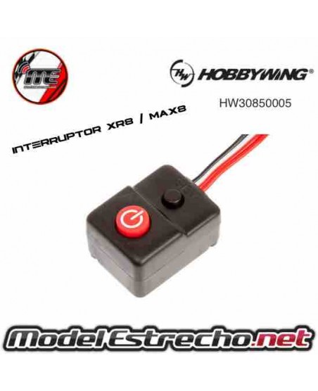 INTERRUPTOR HOBBYWING XR8 / MAX8. Ref: HW30850005