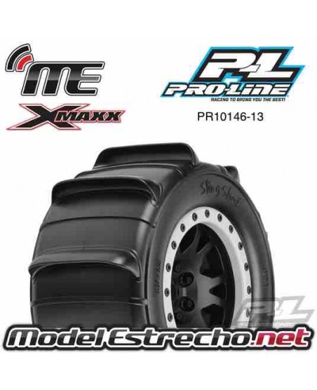 PROLINE BADLANDS MX43 PRO-LOC ALL TERRAIN TIRES MOUNTED FOR X-MAXX