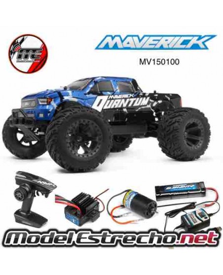 MAVERICK QUANTUM MT 1/10 4WD MONSTER TRUCK BLUE Ref: MV150100