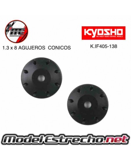 KYOSHO PISTONES BLANCOS AMORTIGUADORES CONICOS 8x1,3mm MP9 tki4

Ref: K.IFW405-138