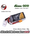 BATERIA GENS ACE TATTU 850MAH 14.8V. 75C 4S1P CONECTOR XT30. TA-75C-850-4S1P-XT30