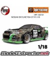 HPI MICRO RS4 DRIFT FAIL CREW NISSAN SKYLINE R34 GT-R 1/18  HPI-120101