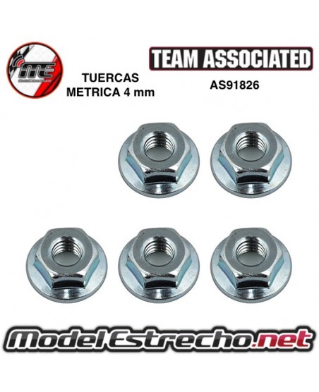 TUERCAS RUEDAS ASSOCIATED FACTORY TEAM 4mm (5U.)

Ref: AS91826