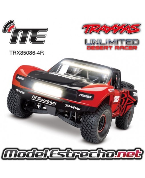 TRAXXAS UNLIMITED DESERT RACER 4WD ROJO CON LED TRX85086-4R