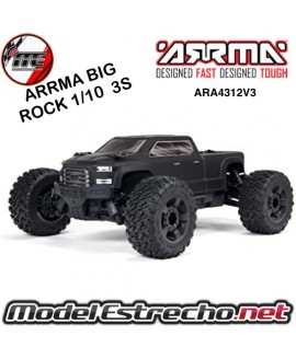 ARRMA BIG ROCK MONSTER TRUCK 3S BLX BRUSHLESS 4WD MT RTR NEGRO

Ref: ARA4312V3