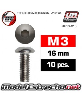 TORNILLOS SIG M3x16mm BOTON (10U.) 

Ref: UR162316