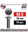 TORNILLOS SIG M3x16mm BOTON (10U.)