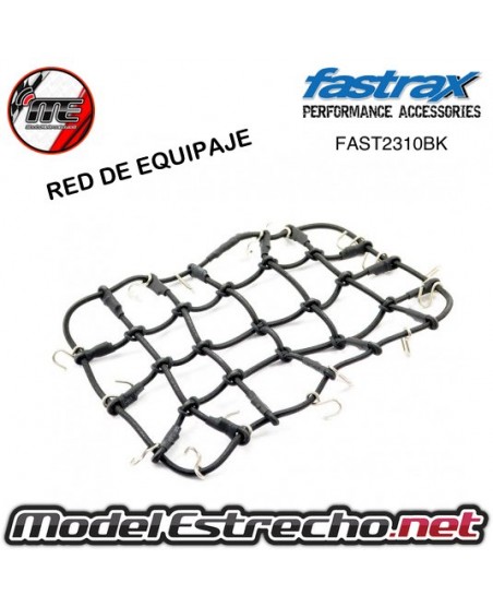 FASTRAX LUGGAGE NET w/HOOKS L190MM X W110MM BLACK (UNSTRETCHED)