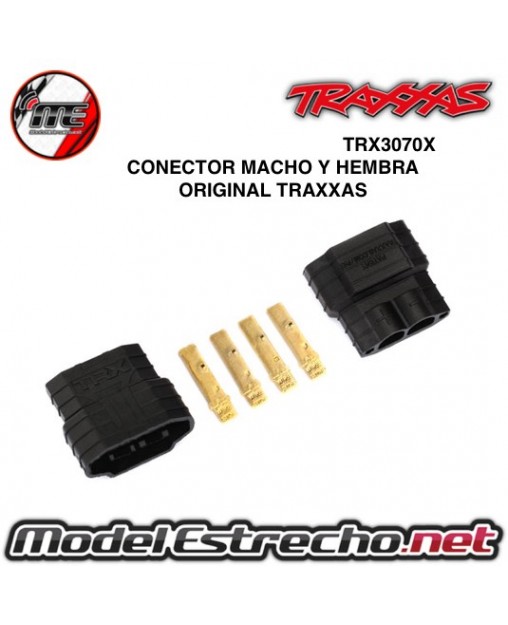 CONECTOR MACHO Y HEMBRA ORIGINAL TRAXXAS

Ref: TRX3070X