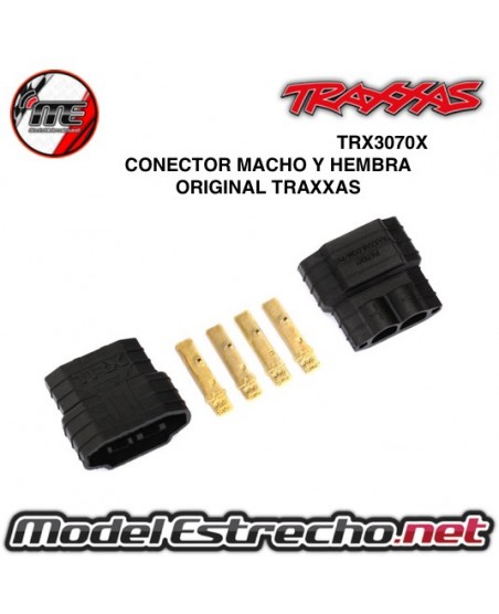 CONECTOR MACHO Y HEMBRA ORIGINAL TRAXXAS
