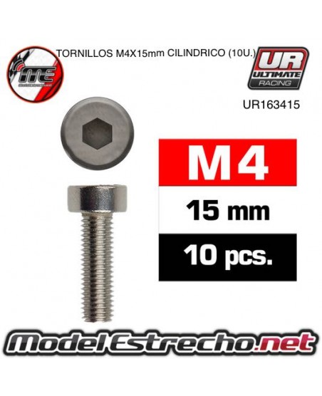 TORNILLOS M4x15mm CILINDRICO (10U.)