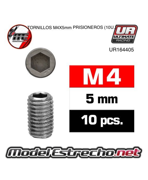 TORNILLOS M4X5 PRISIONERO (10U.)

Ref: UR164405
