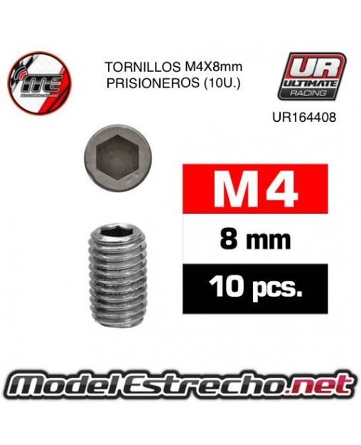TORNILLOS M4X8 PRISIONERO (10U.)

Ref: UR164408