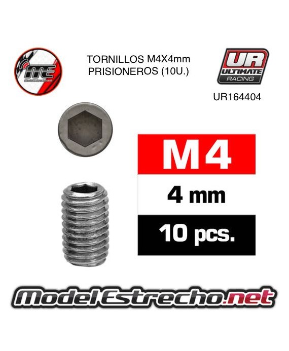 TORNILLOS M4X4 PRISIONERO (10U.)

Ref: UR164404