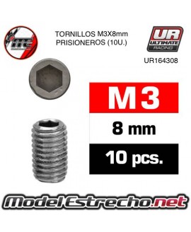 TORNILLOS M3X8 PRISIONERO (10U.)

Ref: UR164308