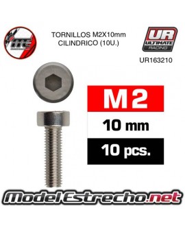 TORNILLOS M2x10mm CILINDRICO (10U.) 

Ref: UR163210