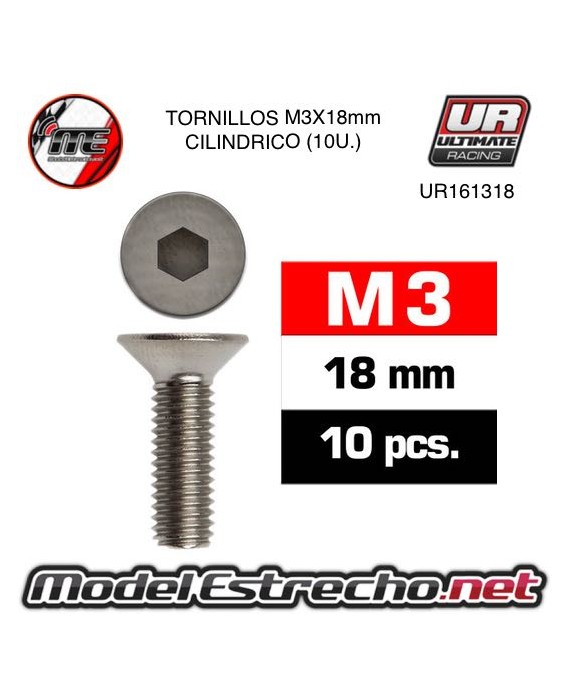 TORNILLOS M3X18MM AVELLANADO

Ref: UR161318