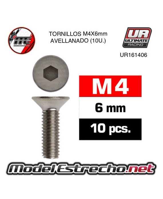 TORNILLOS M4X6MM AVELLANADO

Ref: UR161406
