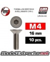 TORNILLOS M4x10mm AVELLANADOS (10U.)