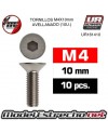 TORNILLOS M4x10mm AVELLANADOS (10U.)