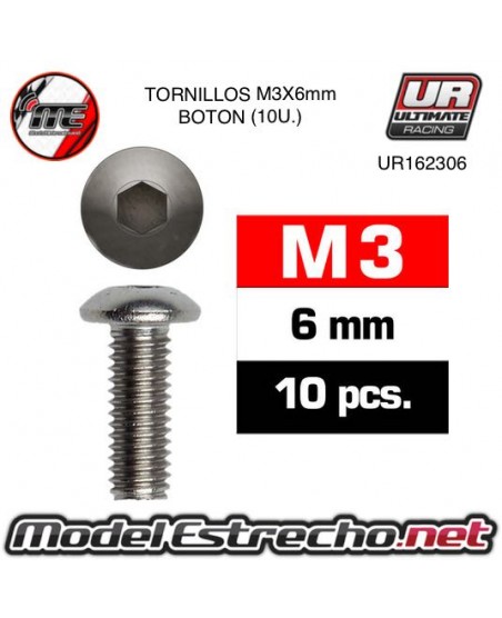 TORNILLOS M3X6MM BOTON 

Ref: UR162306