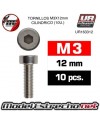 TORNILLOS M3x12mm CILINDRICO (10U.)