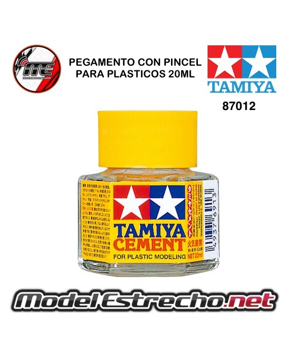 PEGAMENTO LIQUIDO CON PINCEL PARA PLASTICO 20ML TAMIYA

Ref: 87012