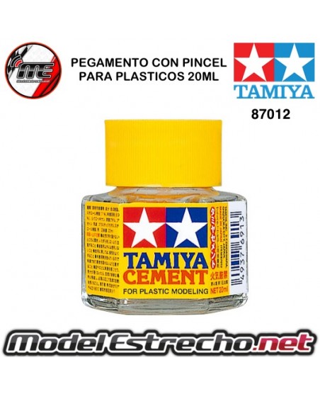 PEGAMENTO LIQUIDO CON PINCEL PARA PLASTICO 20ML TAMIYA

Ref: 87012