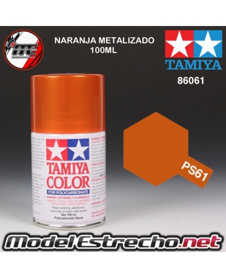 PS-61 SPRAY NARANJA METALIZADO 100ML TAMIYA LEXAN POLICARBONATO

Ref: PS-61