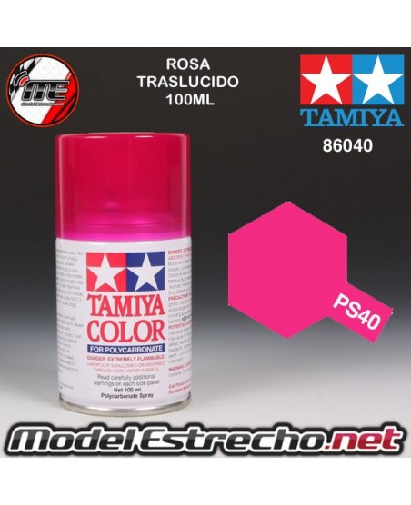 PS-1 SPRAY ROSA TRASLUCIDO 100ML TAMIYA LEXAN POLICARBONATO

Ref: PS-40