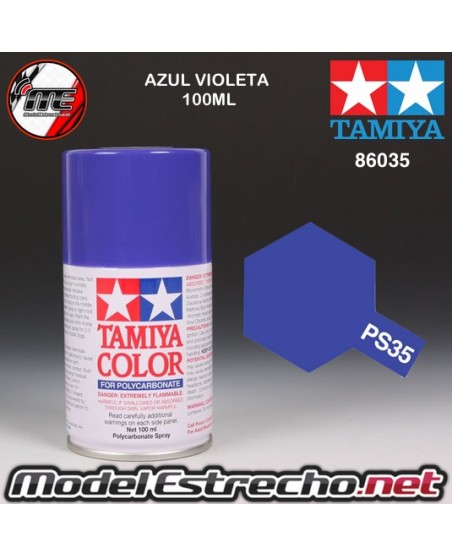 PS-35 SPRAY AZUL VIOLETA 100ML TAMIYA LEXAN POLICARBONATO

Ref: PS-35