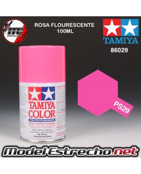 PS-29 SPRAY ROSA FLOURESCENTE 100ML TAMIYA LEXAN POLICARBONATO

Ref: PS-29