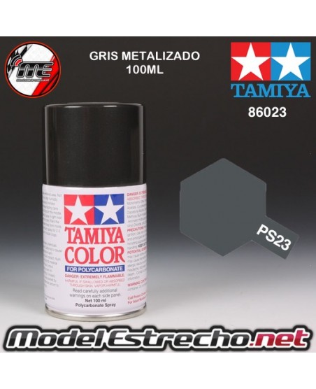 PS-23 SPRAY GRIS METALIZADO 100ML TAMIYA LEXAN POLICARBONATO

Ref: PS-23