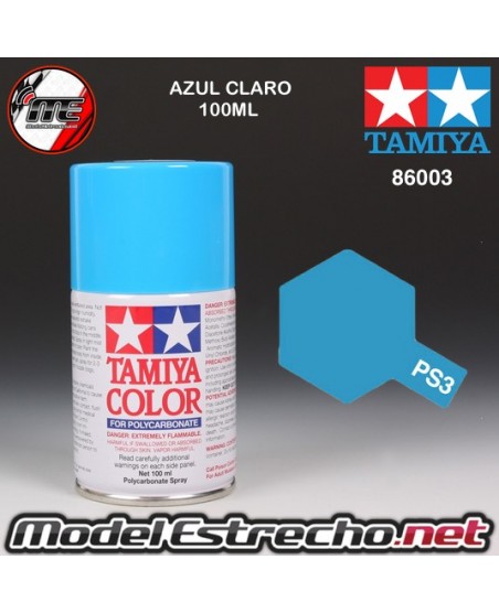 PS-3 SPRAY AZUL CLARO 100ML TAMIYA LEXAN POLICARBONATO

Ref: PS-3