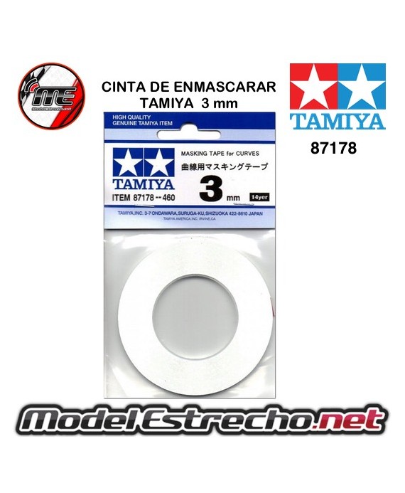 CINTA DE ENMASCARAR TAMIYA 3mm

Ref: 87178