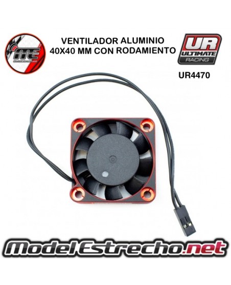 VENTILADOR ALUMINIO  40x40mm HV CON RODAMIENTOS ( 5 - 8,5v. ) 

Ref: UR4470