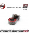 BALL BEARINGS, BLACK RUBBER SEALED (4X10X4MM) (2)