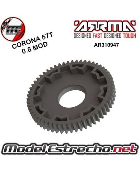 CORONA 57T 0.8 MOD ARRMA

Ref: AR310947