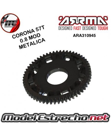 CORONA METALICA 57T 0.8 MOD ARRMA

Ref: ARA310945