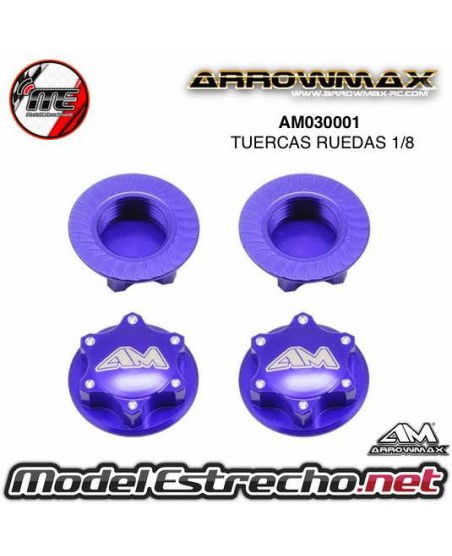 TUERCAS RUEDAS 1/8 CIEGAS ARROWMAX MORADA

Ref: AM030001