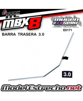 BARRA ESTABILIZADORA TRASERA 3.0mm MUGEN MBX

Ref: E0171