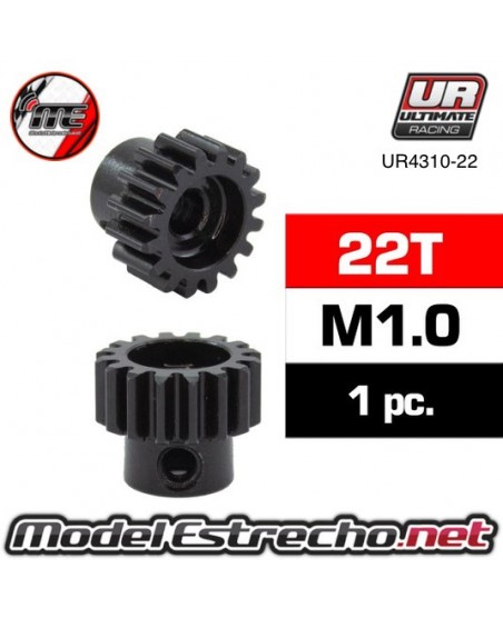 PIÑON 22T MODULO 1 EJE 5mm ACERO

Ref: UR4310-22