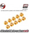 TUERCAS AUTOBLOCANTE ALUMINIO M3 FLANGED AZUL (10U.)