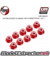TUERCAS AUTOBLOCANTE ALUMINIO M3 FLANGED AZUL (10U.)
