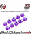 TUERCAS AUTOBLOCANTE ALUMINIO M3 FLANGED AZUL (10U.)